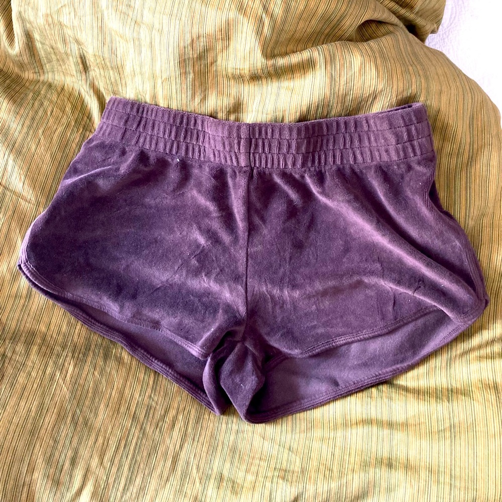 Sunday Best size medium velour shorts in chocolate brown